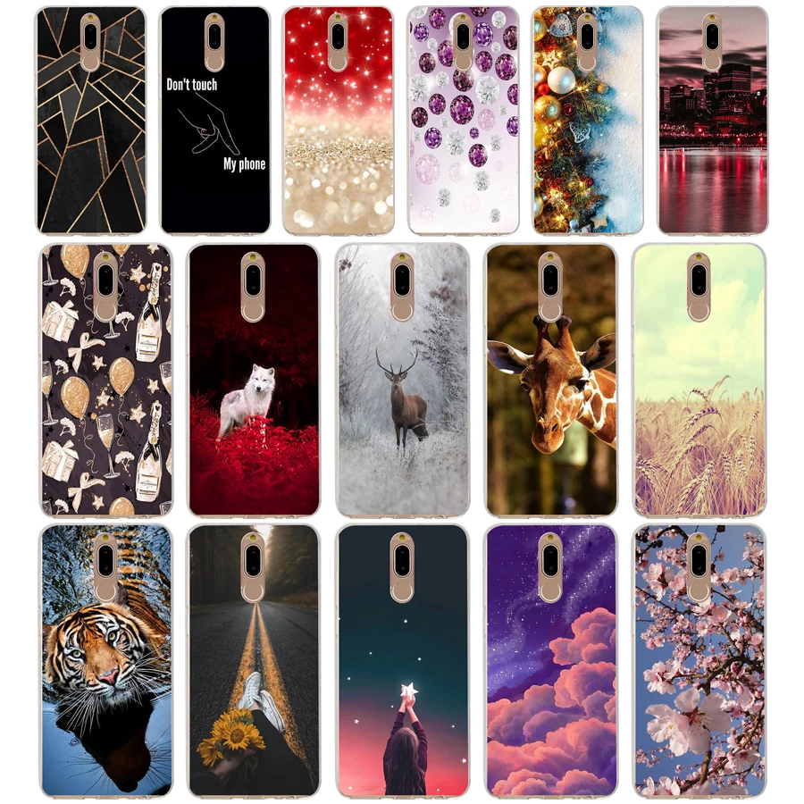 

4 Case Cover For Huawei nova 2i Soft Silicone TPU Cool Patterned Painting For Huawei nova2i Phone Cases
