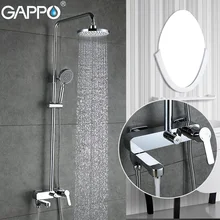 GAPPO Shower Faucets bath tub mixer bathroom waterfall faucet Bath tub taps wall mount Shower System deck mount waterfall widespread bathroom tub faucet three handles mixer taps for bathtub with handheld shower