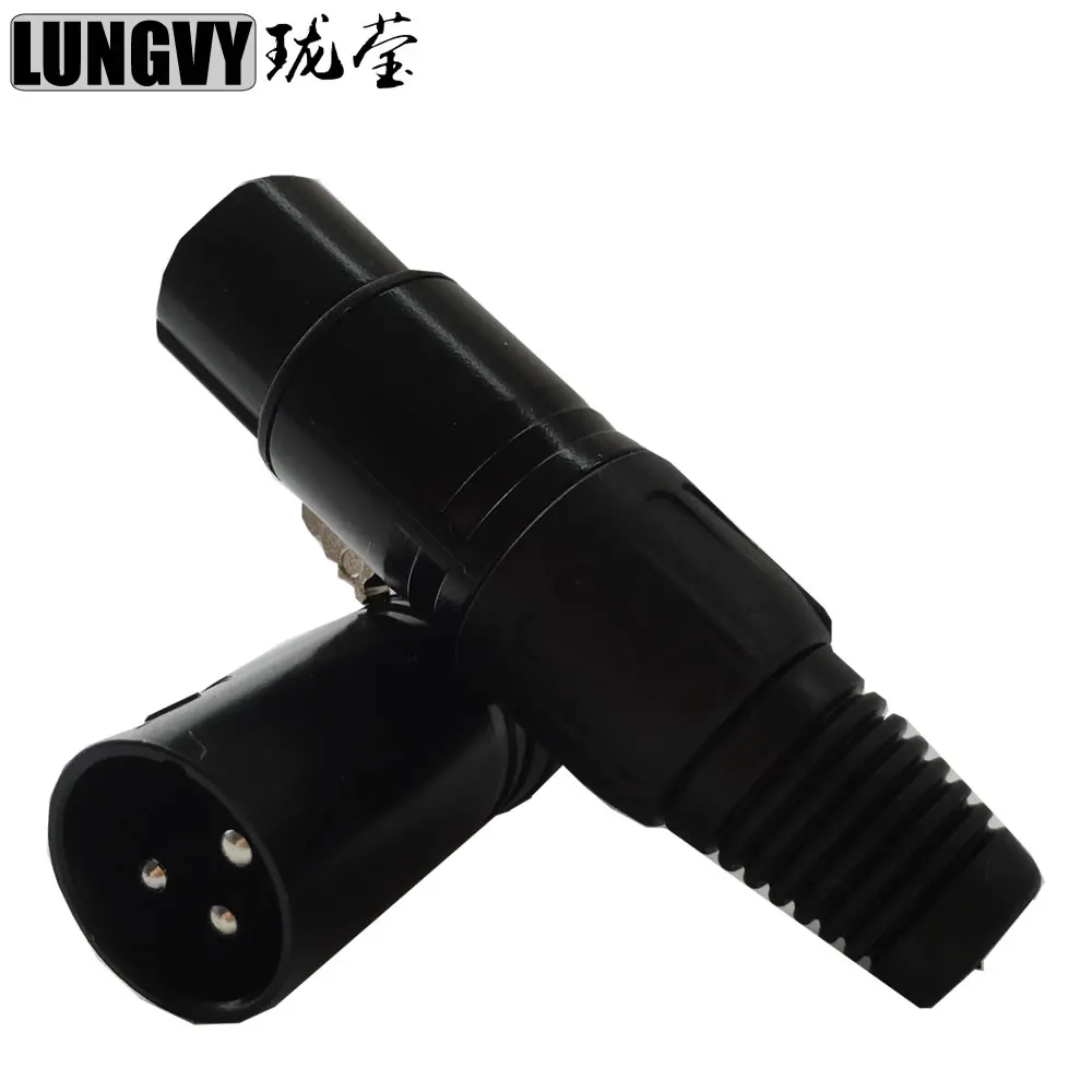 

Free Shipping 40pcs/lot 3 PIN DMX 512 Data Stage Lighting Cable Connector Stage Light Professional