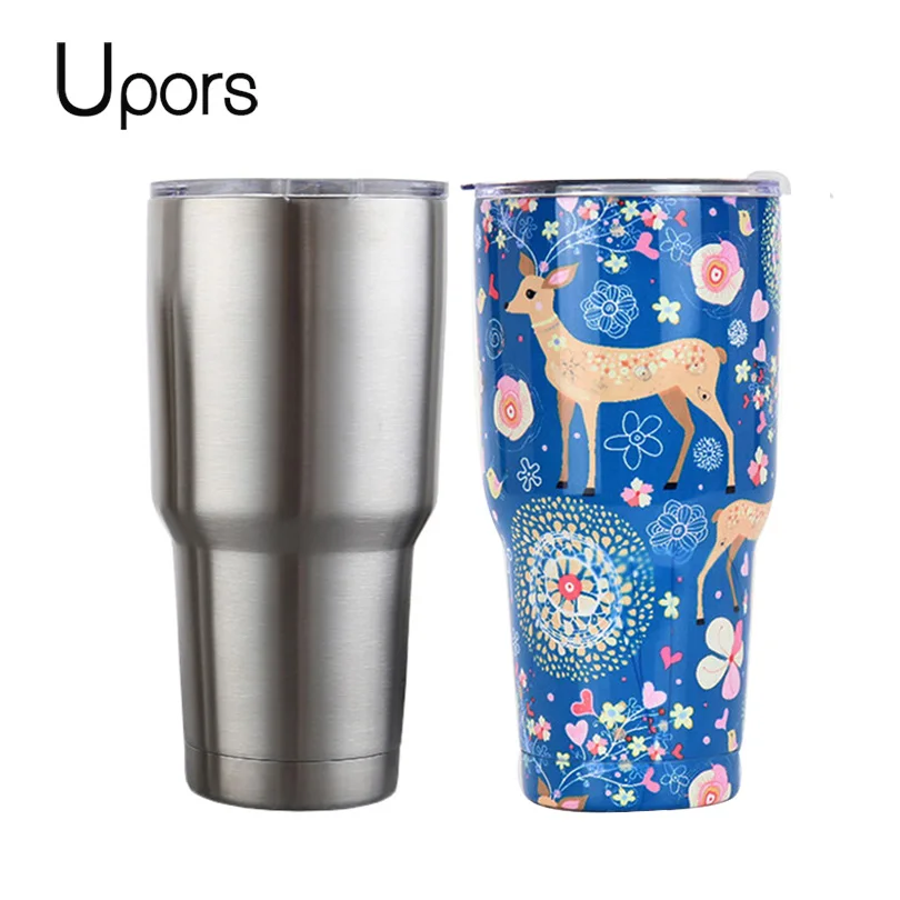 

UPORS Travel Mug 20 30 OZ Ice Drink Tumbler Stainless Steel Double Wall Vacuum Coffee Cup Outdoor Beer Water Tea Coffee Mugs