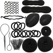 8 в 1 Pro волосы булочка клипмейкер колодки шпильки роликовые кос твист губка аксессуары для укладки инструменты комплект