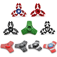Metal Super Hero Fidget Hand Spinner Iron Man Spinner EDC Rudder Spider Man Finger Spiner Adult