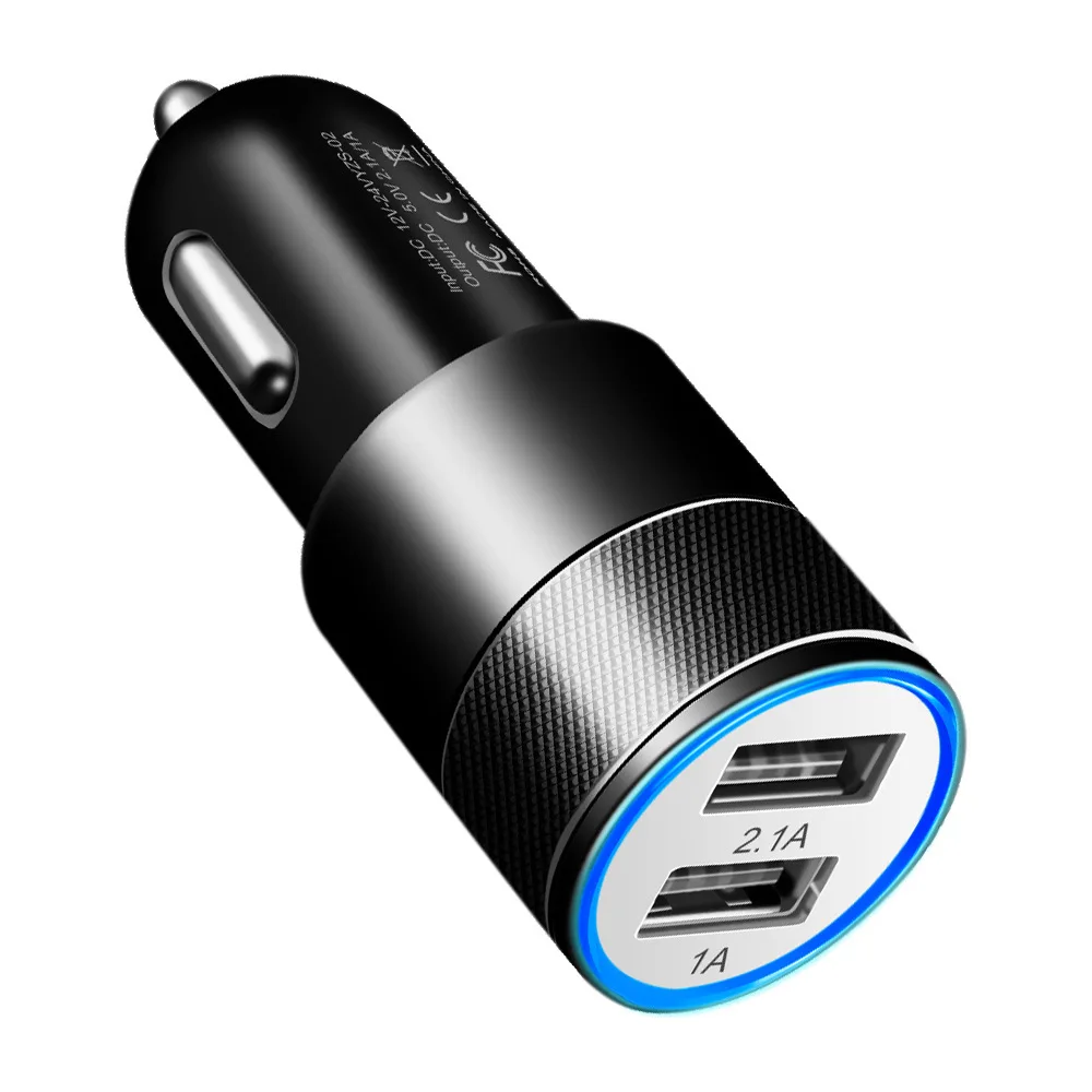 SAMTAO автомобильное USB зарядное устройство Быстрая зарядка 2.1A для мобильного