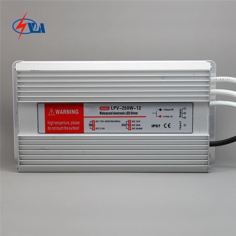 

LPV-250-24 24vDC Power transformer waterproof led driver