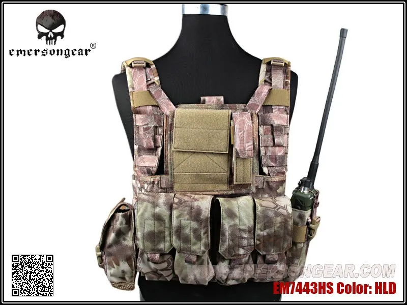 Emerson RRV тактический жилет с Pouchs Набор Камуфляж снаряжение Airsoftsports EM7443 MultiCam aor