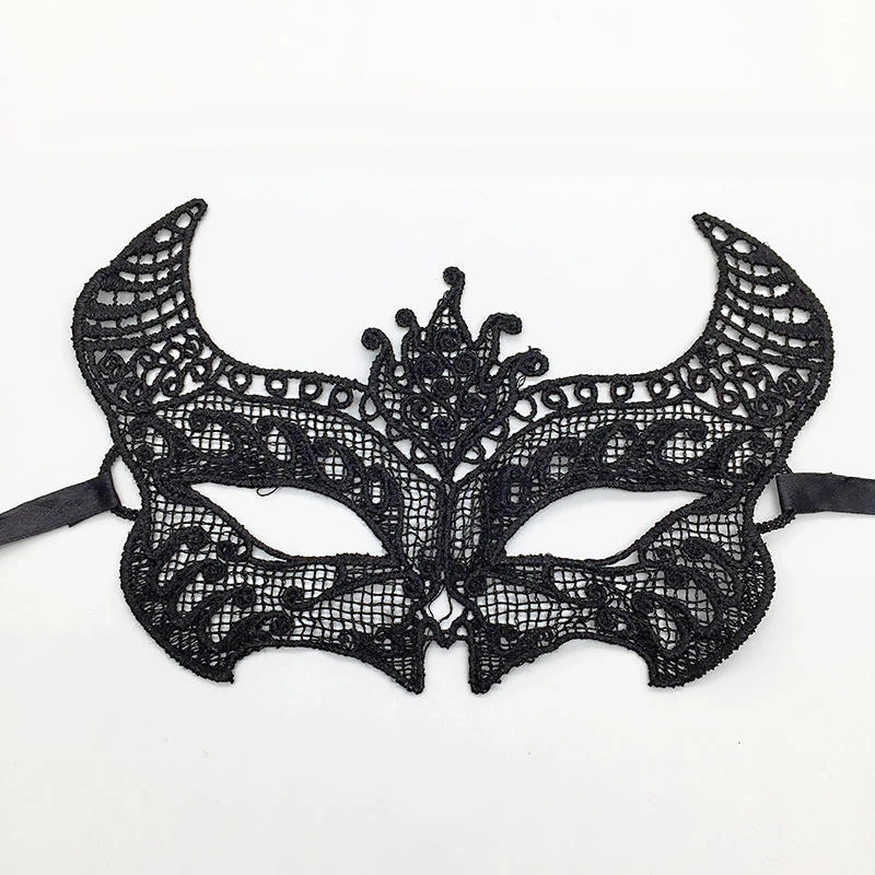 Черная Сексуальная кружевная Маскарадная маска для карнавала, Хэллоуина, маскарада на половину лица, маски для вечеринки, праздничные принадлежности для вечеринки#30 - Цвет: PM031