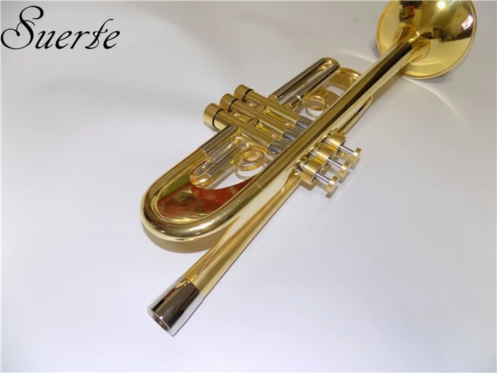 Профессиональная Тяжелая Bb труба B плоские Музыкальные инструменты пассивационная отделка латунный корпус с мундштуком и чехол для переноски