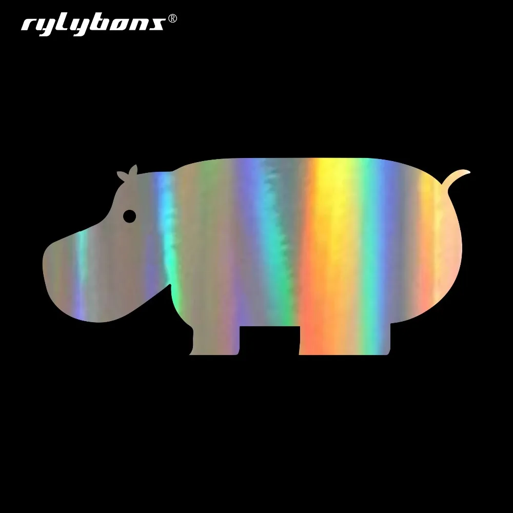 Rylybons 16 5*7 7 см милые бегемотические хиппопотамы автомобильные наклейки на дверь