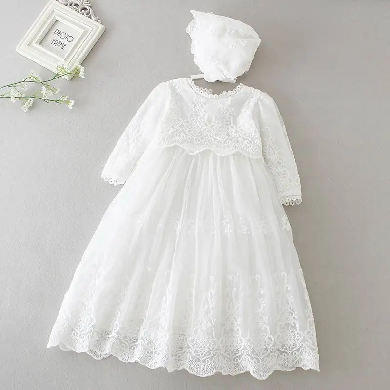 Розничная ; коллекция года; белое платье принцессы для крещения для новорожденных девочек; Детские костюмы на День рождения; Милая Кружевная свадебная одежда; 6130BB