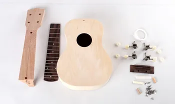 

21 inch DIY ukulele small guitar uklele assembly material ukulele woodworking workshop Free Shipping
