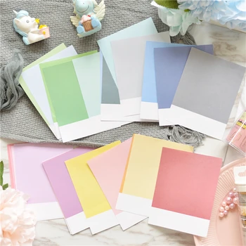 

Lovedoki Solid Color Note Sticky Set Index Pages Notepad Paper Planner Decorative Stickers Office Decoration Cute Stationery