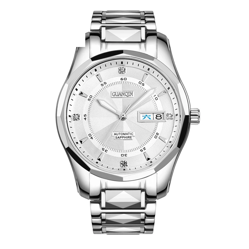 

GUANQIN GJ16013 watches men luxury brand Japan Movement Automatic Mechanical Rhinestone Men Luminous Waterproof Wristwatch