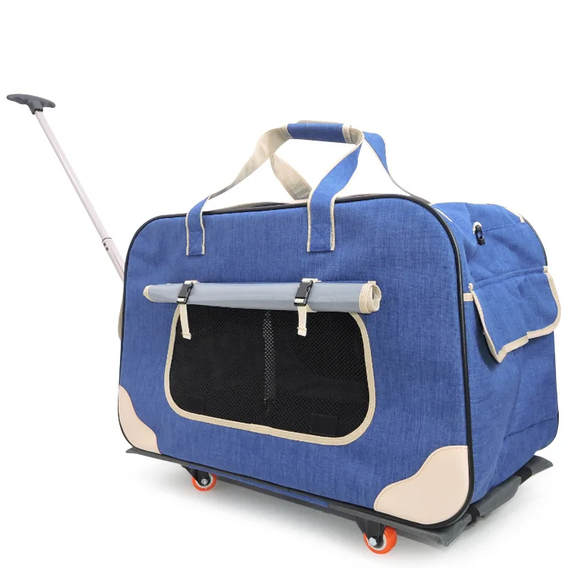 

Pet Trolley Dogs and Dogs Outing Portable Backpack Dog Trolley Bags Outing Bags Removable Large Tote Bag
