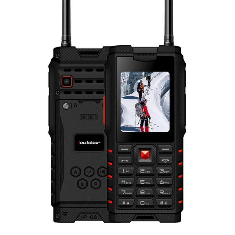 ioutdoor T2 IP68 Waterproof 2.4inch 4500mAh UHF Walkie Talkie Bluetooth Dual SIM Card Rugged Phone ioutdoor T2 IP68 Waterproof 2.4inch 4500mAh UHF Walkie Talkie Bluetooth Dual SIM Card Rugged Phone