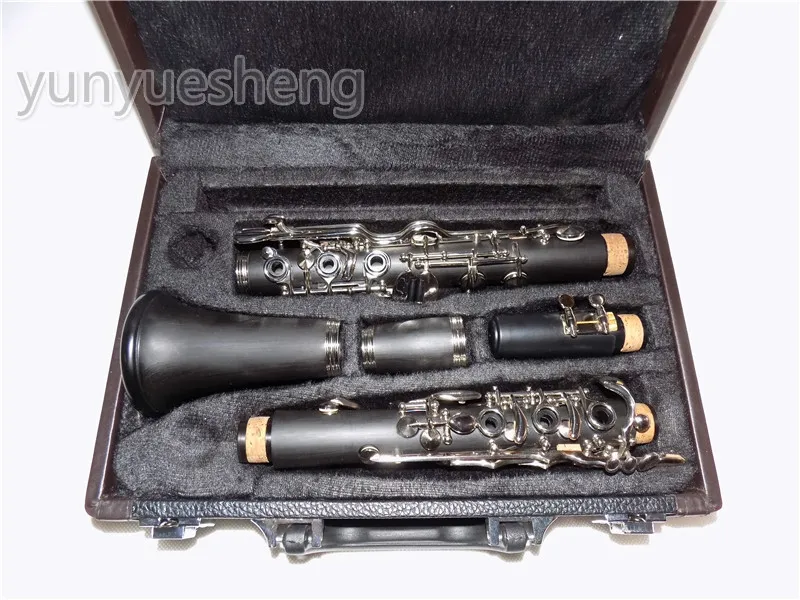 

HIGH-GRADE 26 Key Bb Clarinet Ebony Wooden Material 2 Barrels W/case