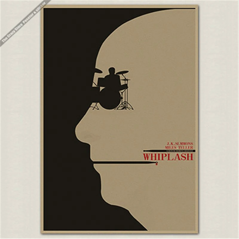 Whiplash Oscar Poster retro kraft paper core decorative wall paintings wallpaper paste wall