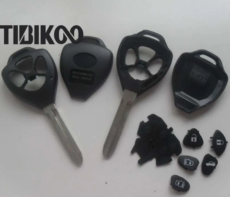 4 кнопки дистанционного ключа оболочки для Toyota Camry Avalon Celica (полоса открыть дверь