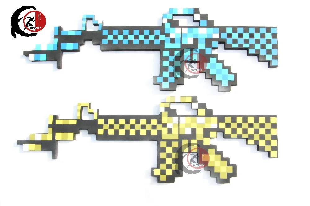 

2018 newest Minecraft Toy Minecraft Foam Diamond sword gun EVA Model Toys Gift Toys For Kids Birthday Christmas Gift