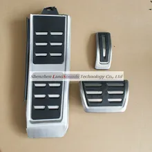 Нержавеющая сталь автомобильные педали для ног педали топлива педаль тормоза для Audi A4