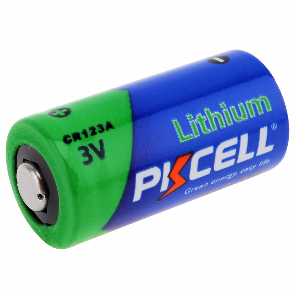 2 батареи PKCELL 2/3A 16430 CR123A CR17345(CR17335) 1500 мАч 3 в литиевые батареи|battery sleeve|battery grip canon
