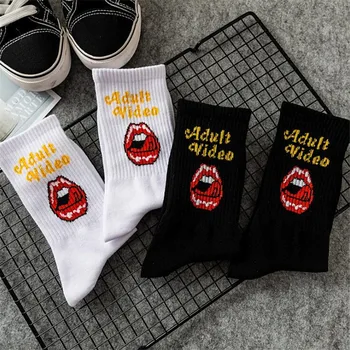 

Fahsion Man Socks Free Style Winter Warm Compression Funny Socks Letter Hip Hop Men Unisex Novelty Harajuku Skateboard Socks