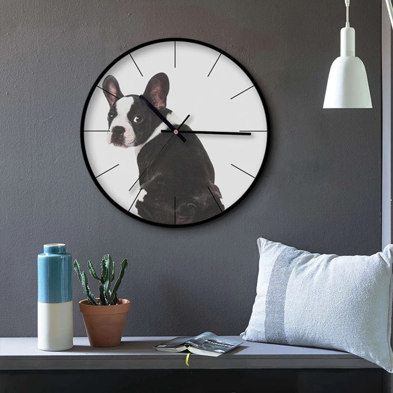 

Creative Modern Large 12 inch Metal Decorative Quartz Silent Wall Clock with Multi Cute Animal Pattern for Home Kids RoomDecor