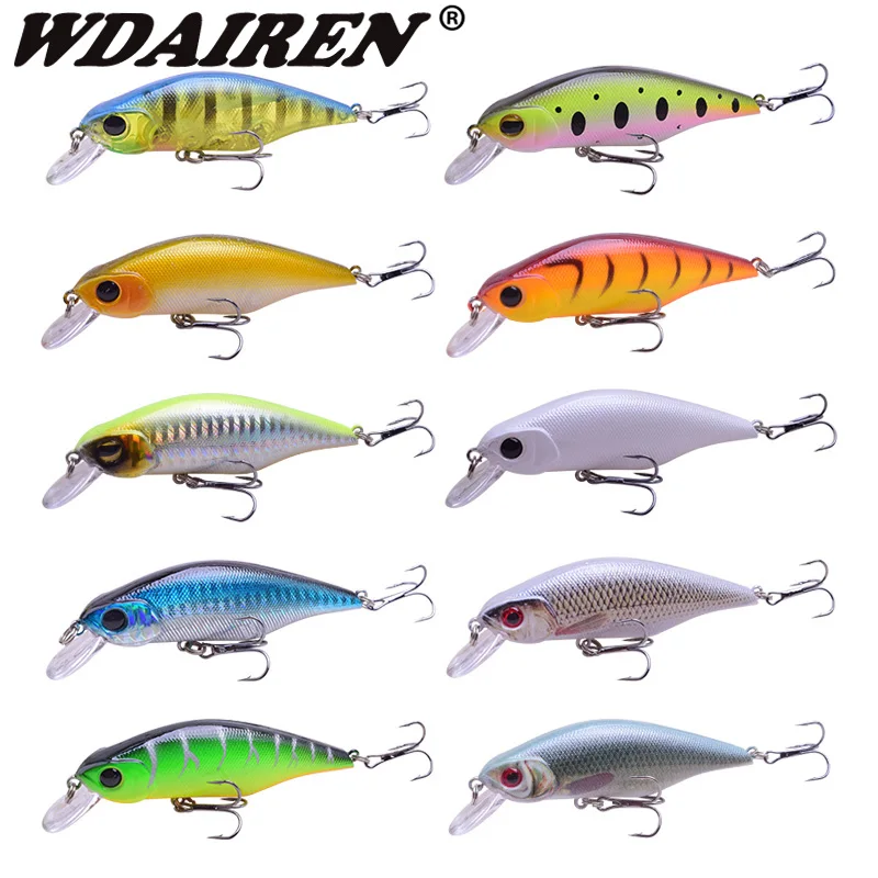 

10pcs/lot Fishing Lure kit 9cm 11g Artificial Minnow Hard Bait Laser hooks fishing lures crankbait wobblers japan pesca
