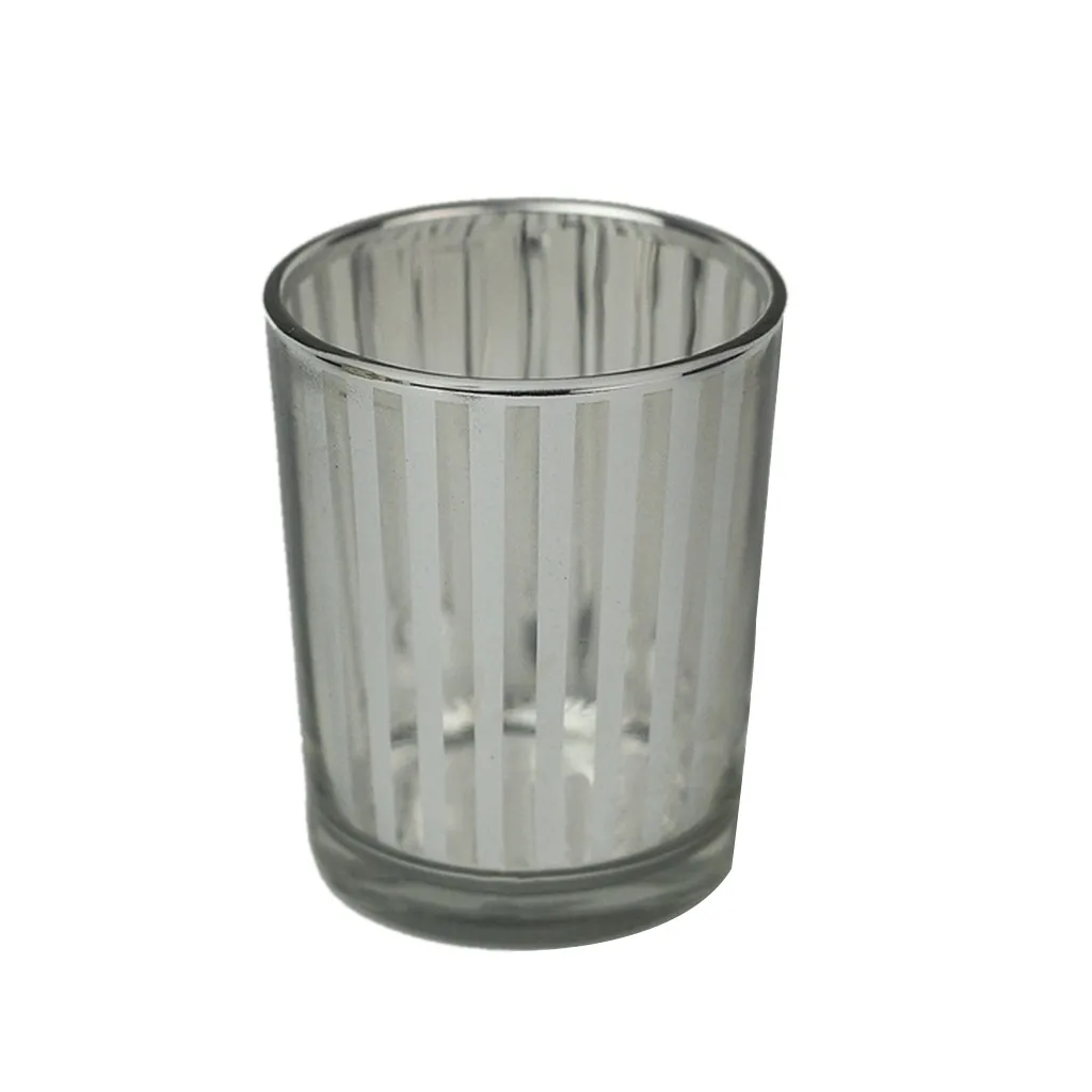 1x ручной работы Мозаика ртутное стекло Votive Tealight подсвечники для свадеб вечеринки