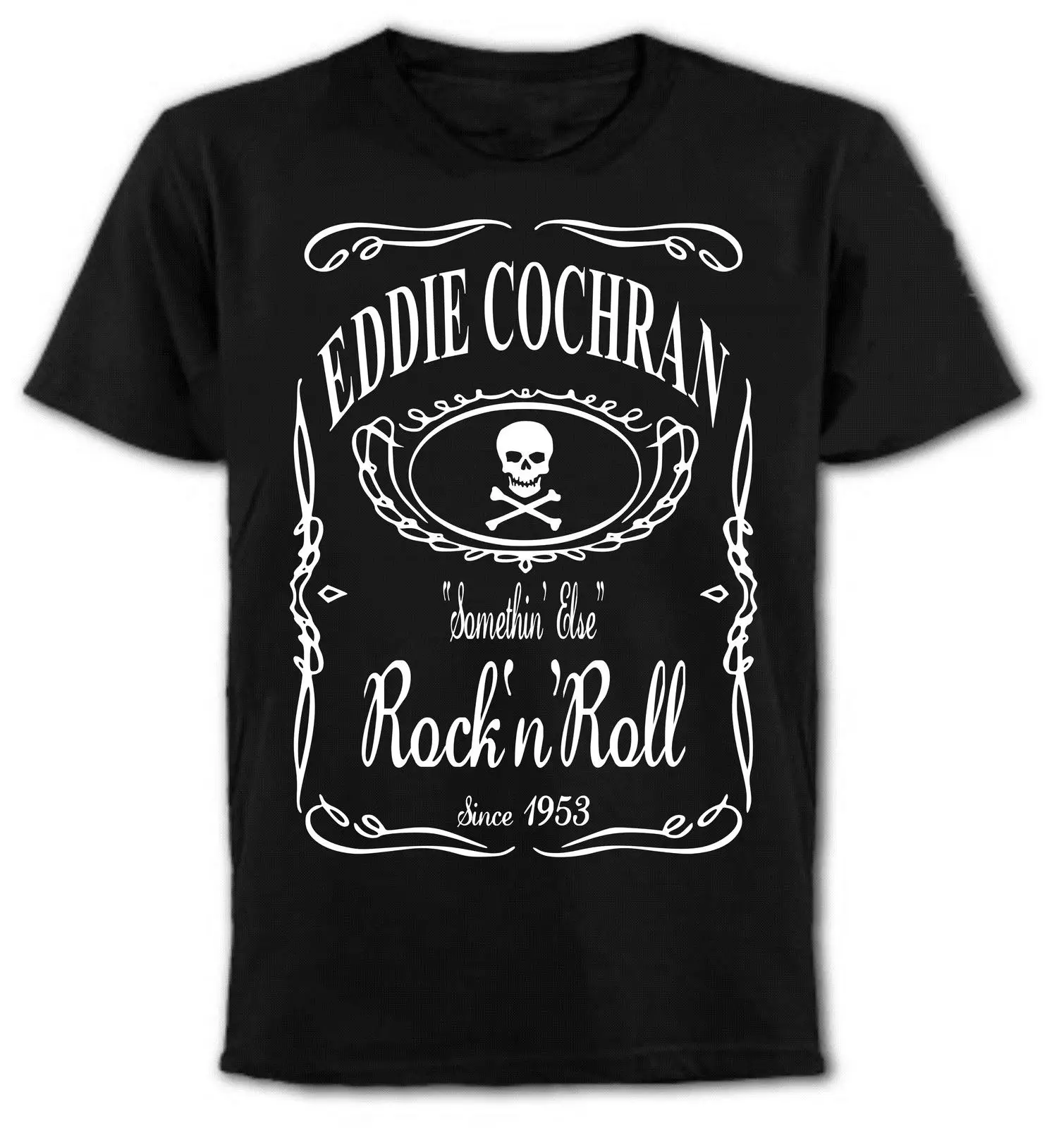 Okoufen Best футболки Eddie cochran виски rocknroll Icon Crew Средства ухода за кожей Шеи регулярные