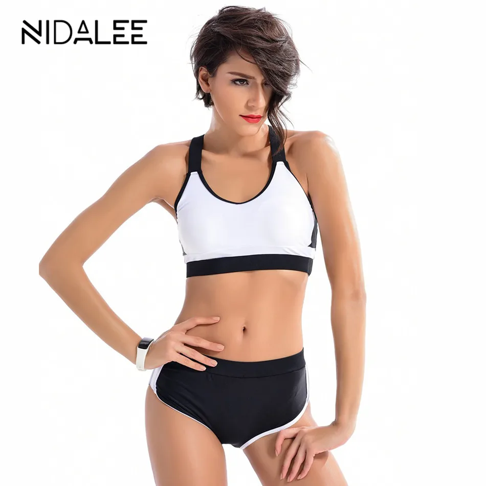 New Competition Bikini Professional Swimwear Women Sport Swimsuit Racing Set Female Plus Size |