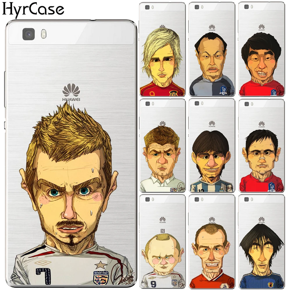 

Famous Soccer Players Cartoon Soft Case Cover For Huawei P8 P9 P10 P20 Lite Plus Mate 10 Pro Y5 Y6 II Y3 Y7 2017 Honor 9 6X 7X