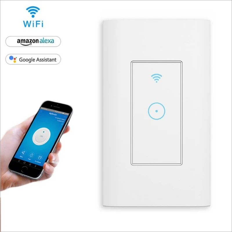 US Standard App control Touch Switch Smart Light Switch Panel Wall wifi