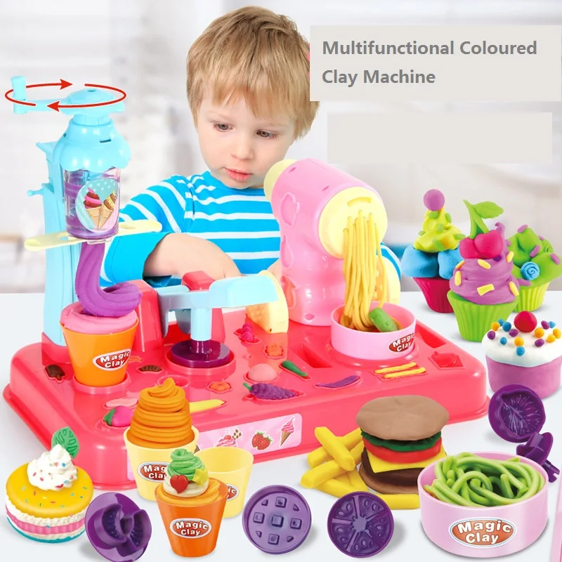

Children's Ice Cream Machine with Creative Plastic Toy Noodle Machine