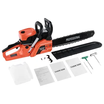 

Wood Cutter Chain Saw Heavy Duty Gasoline Chainsaw 2 Stroke 58CC Gas Chain Saw 3000rpm-Max.10000 rpm EU Plug Toiletry Kits 2019