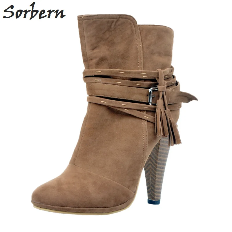 Sorbern/женские ботинки; большие размеры 34-46; Botas Mujer; ботильоны для женщин; Botines Mujer; женские вечерние ботинки на шпильке; недорогие скромные Sorbern/женские ботинки; большие размеры 34-46; Botas Mujer; ботильоны для женщин; Botines Mujer; женские вечерние ботинки на шпильке; недорогие скромные