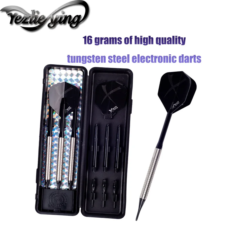

3PCS/Set of Tungsten Steel Darts Professional 16 Grams of Software Darts Aluminum Alloy Tree Beautiful Darts Flight High Quality
