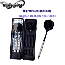 3PCS/Set of Tungsten Steel Darts Professional 16 Grams of Software Darts Aluminum Alloy Tree Beautiful Darts Flight High Quality 3PCS/Set of Tungsten Steel Darts Professional 16 Grams of Software Darts Aluminum Alloy Tree Beautiful Darts Flight High Quality