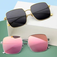 Модные женские роскошные брендовые оптические поляризационные солнцезащитные очки, оправа из квадратного металла, высокое качество, большие квадратные очки, оправа STELLAIRE