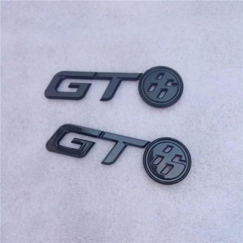 Toyota GT86 Scion FR-S Kotflügel Emblem Typenschild Logo Schwarz Badges Mascots