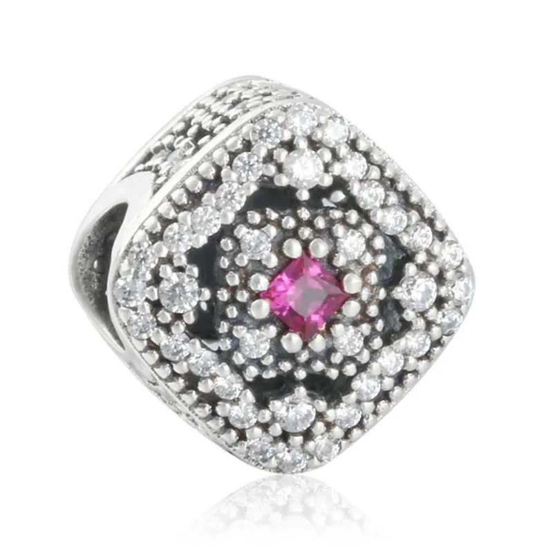 

Mixed Stones Fairytale Treasure Charm Beads For Jewelry Authentic 925 Sterling Silver Openwork Beads Fit Brand Bracelets