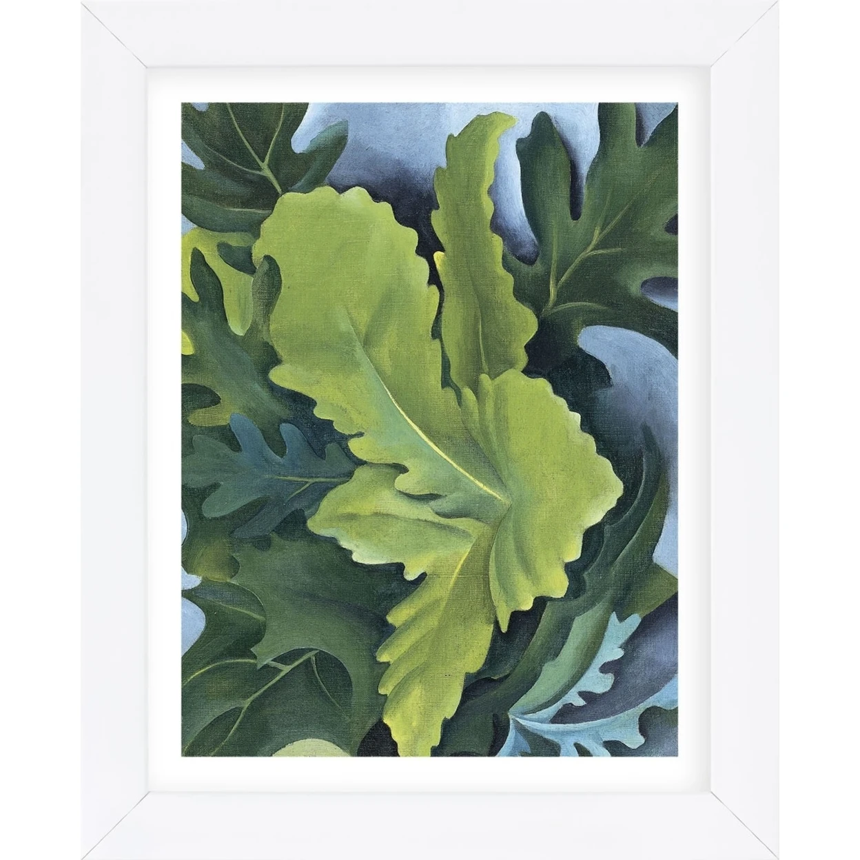 Green Oak Leaves, 1923  (Framed) (1)