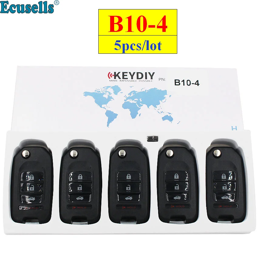 

5pcs/lot KEYDIY B series B10-4 B10-3+1 4 button universal KD remote control for KD200 KD900 KD900+ URG200 KD-X2 mini KD