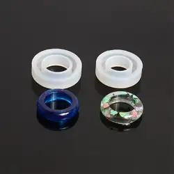 3 шт кольцо литье ювелирных изделий силиконовые формы смолы ювелирные изделия, для полимерной глины, Крафт, из эпоксидной смолы