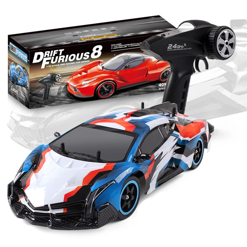 Радиоуправляемый автомобиль 1:10 скоростной гоночный для Nissan GTR Championship 2 4G 4WD