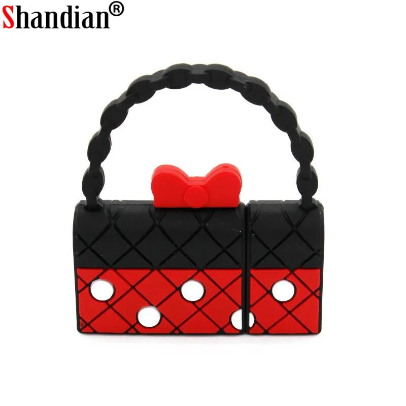 

SHANDIAN Minnie Handbag USB Flash Drive Pendrive U Disk Pen Drive 4GB 16GB 32GB 64GB Storage memory best gift For girlfriend