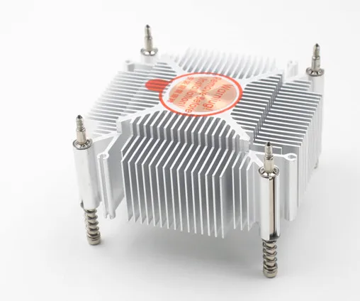 Special Price Fast Free Ship For intel 1155 1156 1150 I3I5 CPU Pure Copper Core Radiator Square Cooling fin thickness 35mm Cooler Heatsink