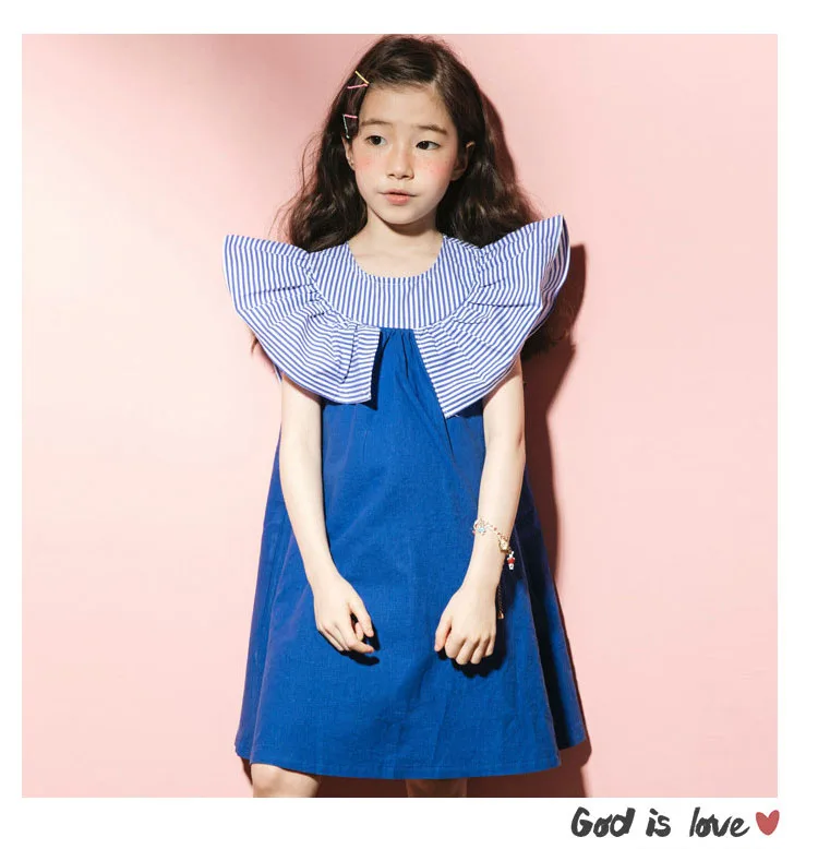 cotton toddler dress for girl   kids girls clothes summer 2018 teenagers girl children party dresses 4 5 6 7 8 9 10 11 12 13 14 15 16 Years little teenage girls patchwork dresses 2018 kids new arrival dresses (1)