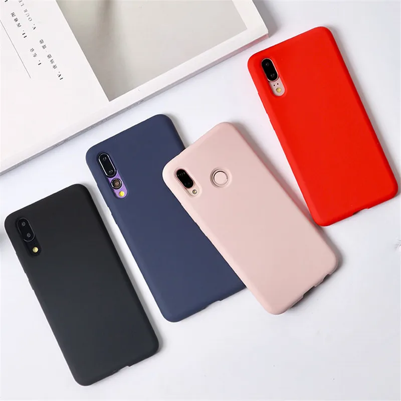 

Original Candy Color Case For Huawei P8 P9 P10 P20 P30 Lite P Smart Plus 2019 Pro Honor 8 8A 8C 8X Max 9 9i Lite Note 10 Cover