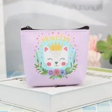 Новинка, кошелек для девочек с принтом животных из мультфильмов, Женский кошелек для монет, детский мини кошелек с милой собачкой Porte Monnaie Enfant