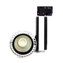 Светодиодный COB отслеживание 30 Вт AC85-265V черный добавить белый корпус 30 Вт COB светодиодный Трек свет, точечный настенный светильник супер яркий
